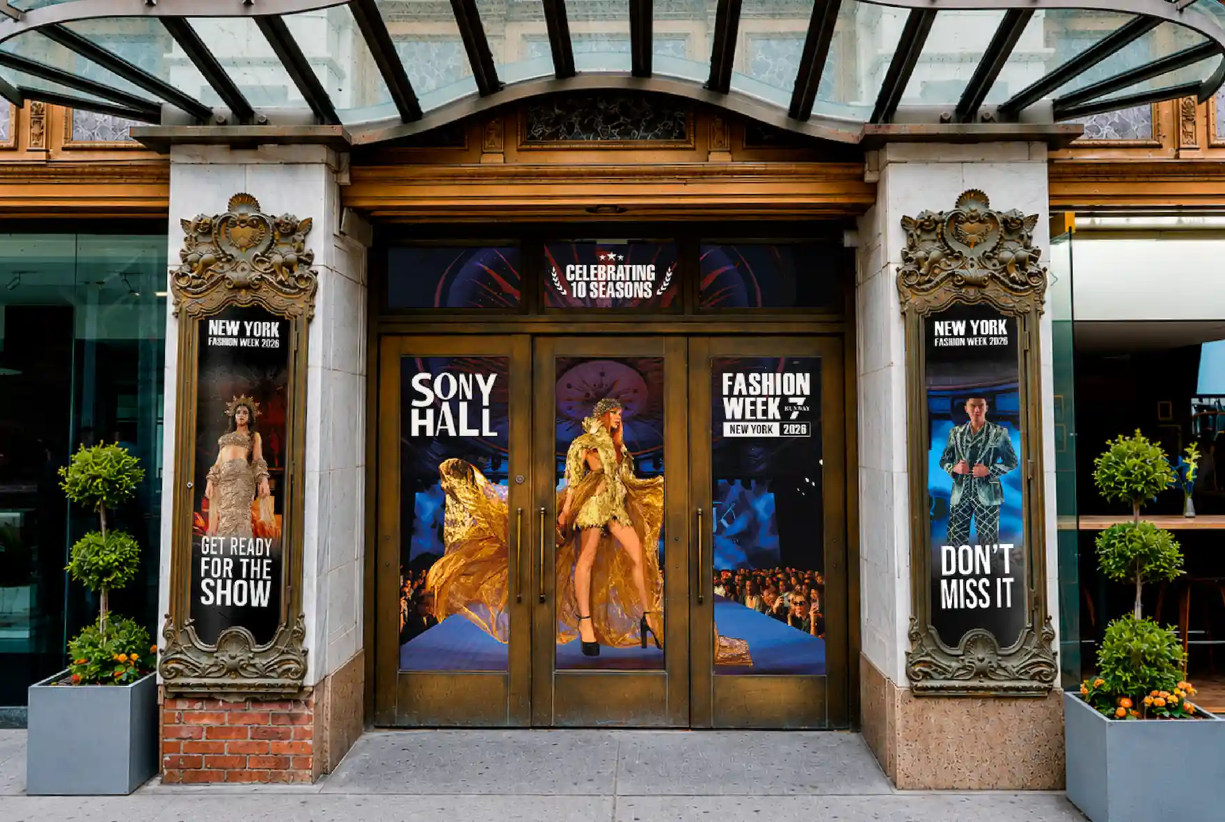 ny fashion week at Sony hall