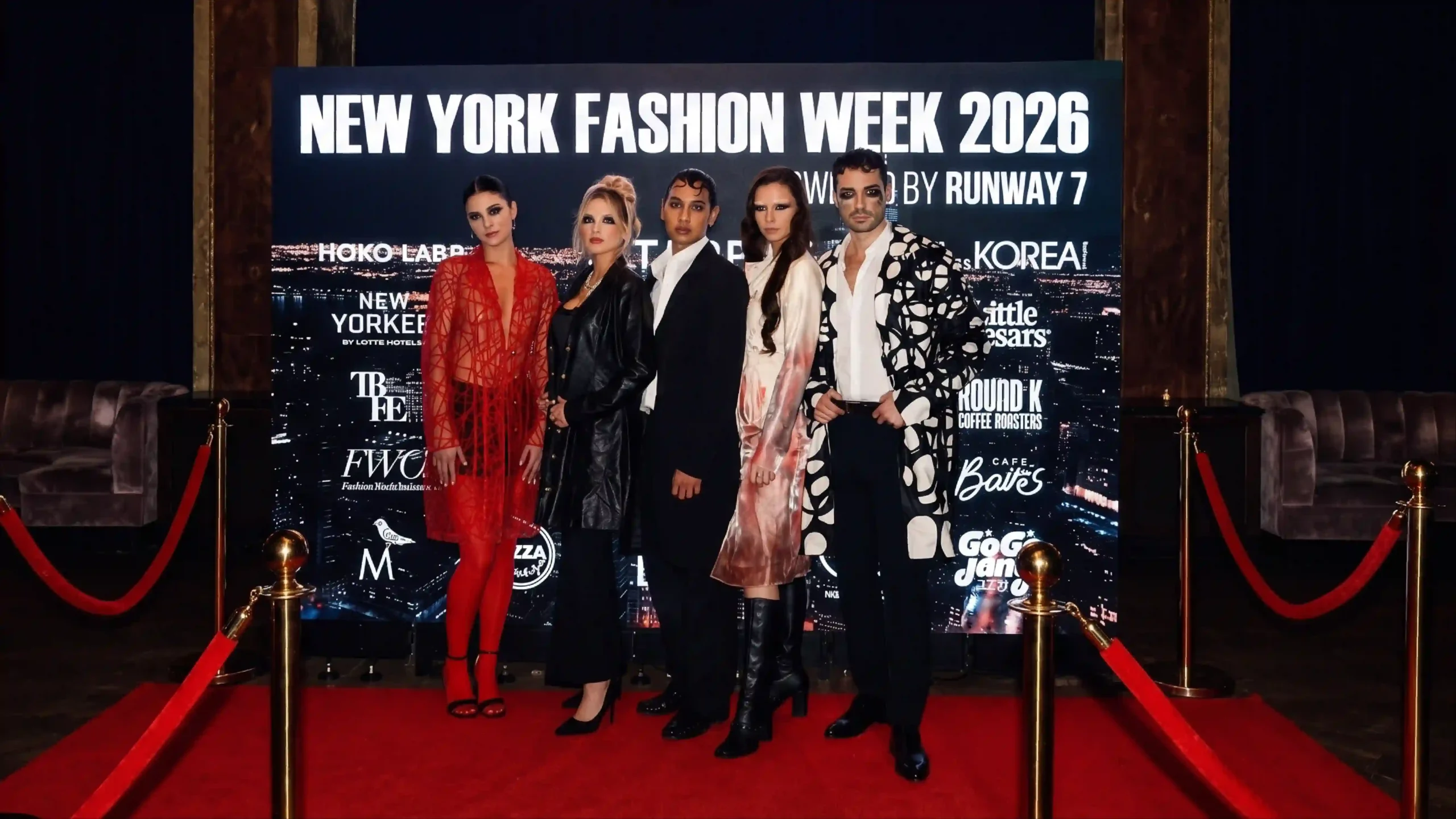 Red carpet arrivals at Runway 7 during New York Fashion Week
